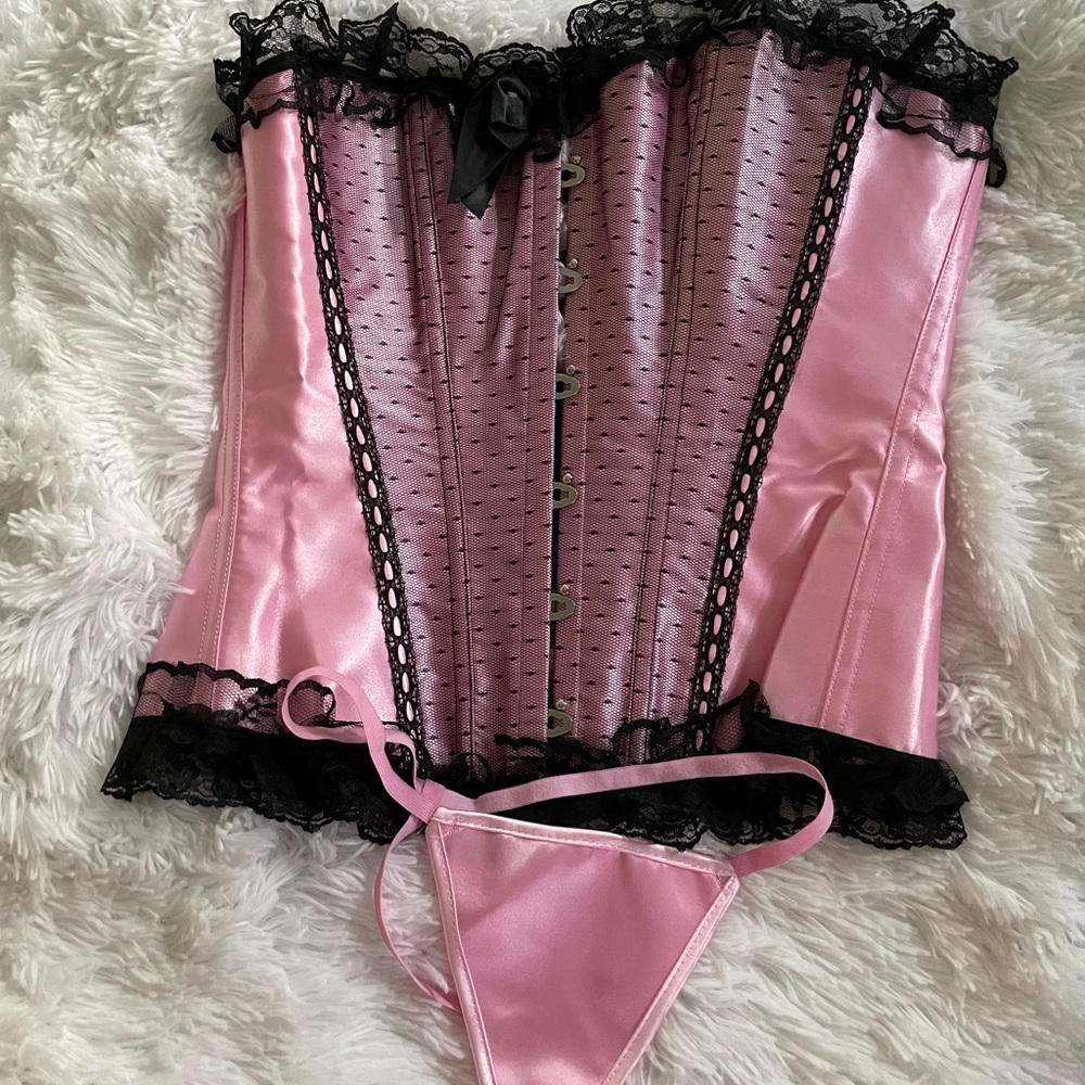88. Corset and thong